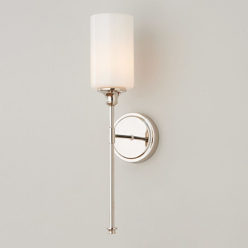 Arisha Milky Glass Mirror Front Vanity Wall Lamp, 2 Colour