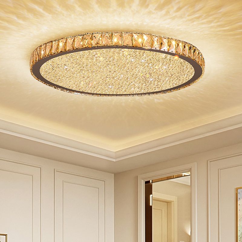 Candeeiro de teto Dorven, cristal luxuoso
