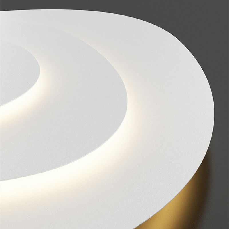 Arisha LED-loftslampe med moderne unik form, hvid, til soveværelset