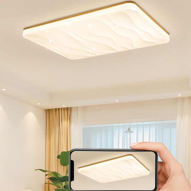 Muto geometrisk LED-taklampa med utanpåliggande montering, vit