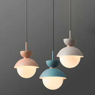 Cairns Design Minimalistisk LED Pendellampa Metall Svart/Grå/Rosa/grön Vardagsrum/Matsal/Sovrum