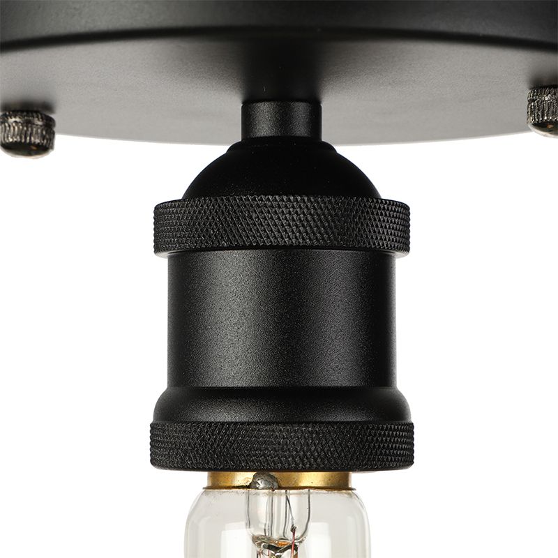 Silva retro vintage-loftslampe til delvis direkte montering med pære
