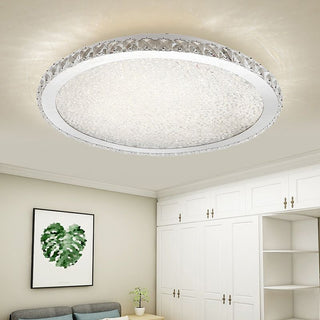 Alana Modern Lyxig Rund Glas Metall Taklampa Sovrum Vardagsrum