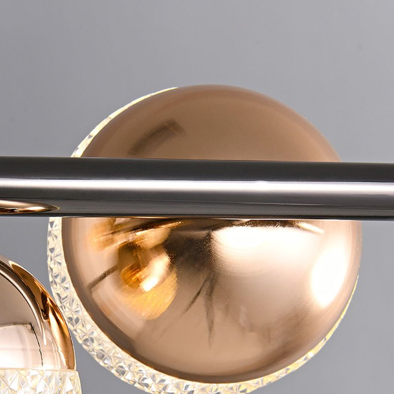 Valentina moderne pendellampe i glas med bobler