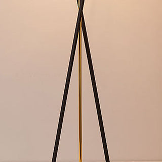 Eryn Retro Cylinder Tripod Metall Tyg Multi Color Golvlampa