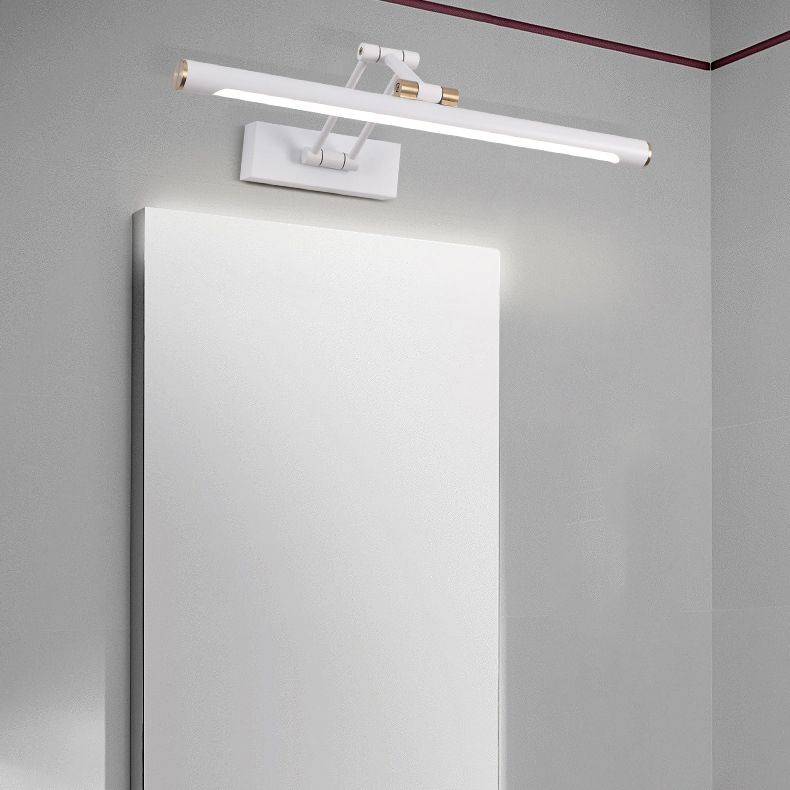 Arisha moderne justerbar LED-væglampe i metal med spejlfront, sort/hvid