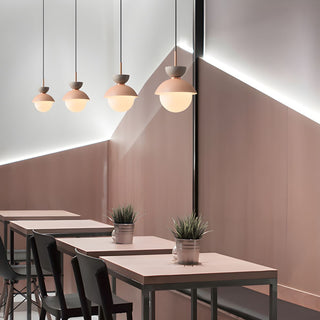 Cairns Design Minimalistisk LED Pendellampa Metall Svart/Grå/Rosa/grön Vardagsrum/Matsal/Sovrum