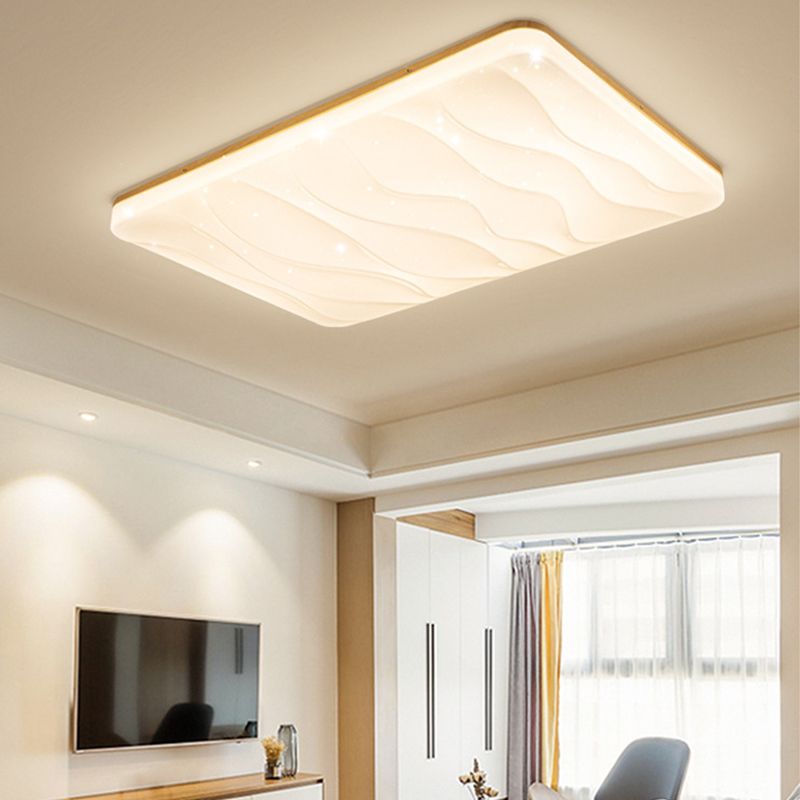 Muto geometrisk LED-taklampa med utanpåliggande montering, vit