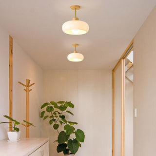 Hailie Modern Glob Trä Glas LED Taklampa Vardagsrum Sovrum Matsal