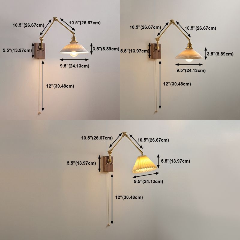 Muto Wall Lamp Modern, Folding Adjustable Metal, Study Room