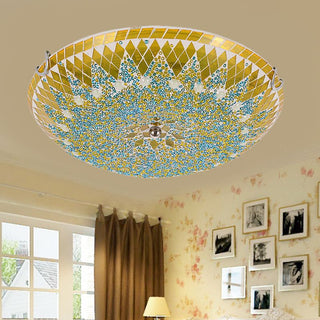 Eryn Modern Metall Glas Taklampa Vardagsrum Sovrum