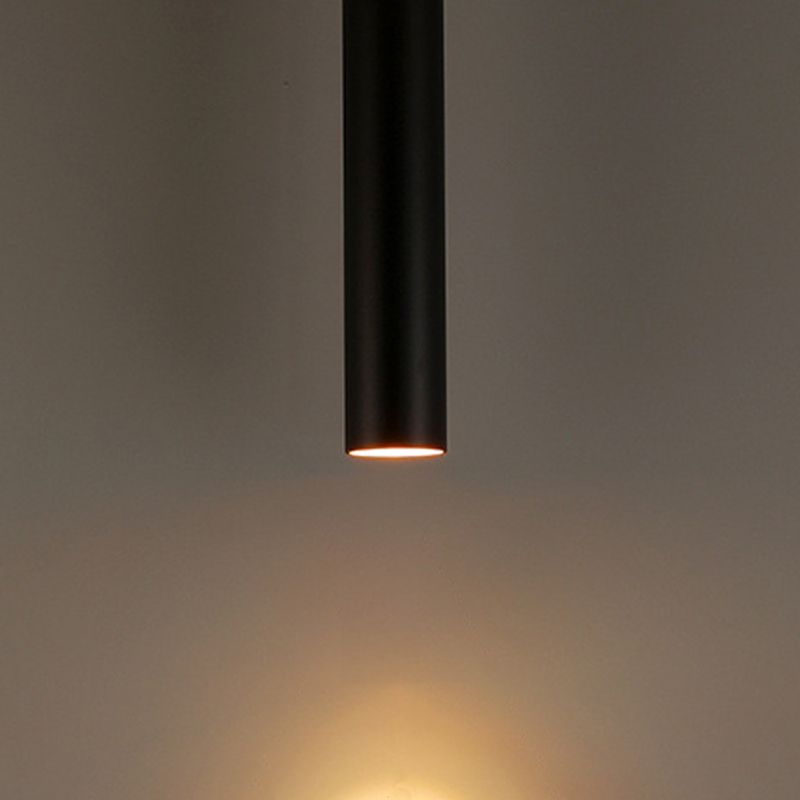 Solira Pendant Light Modern Cylinder Shape Linear Black