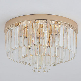 Postmodern Modern Klassisk Kristall Rund Taklampa Vardagsrum