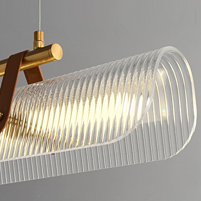 Arisha Pendant Light Linear Modern, /Metal, Black/Gold, Study