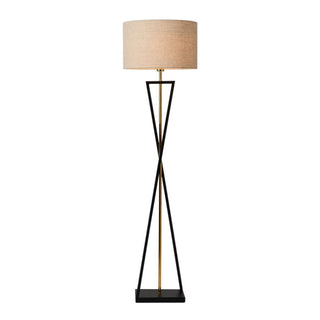 Eryn Retro Cylinder Tripod Metall Tyg Multi Color Golvlampa