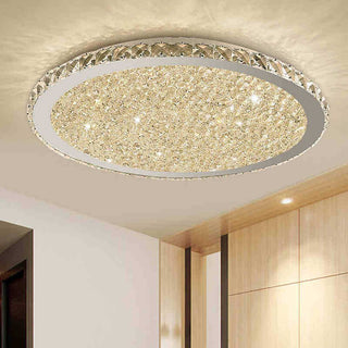 Alana Modern Lyxig Rund Glas Metall Taklampa Sovrum Vardagsrum