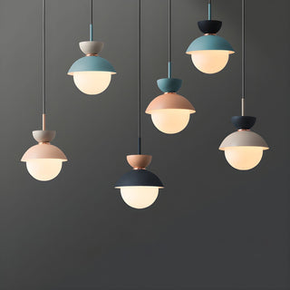 Cairns Design Minimalistisk LED Pendellampa Metall Svart/Grå/Rosa/grön Vardagsrum/Matsal/Sovrum