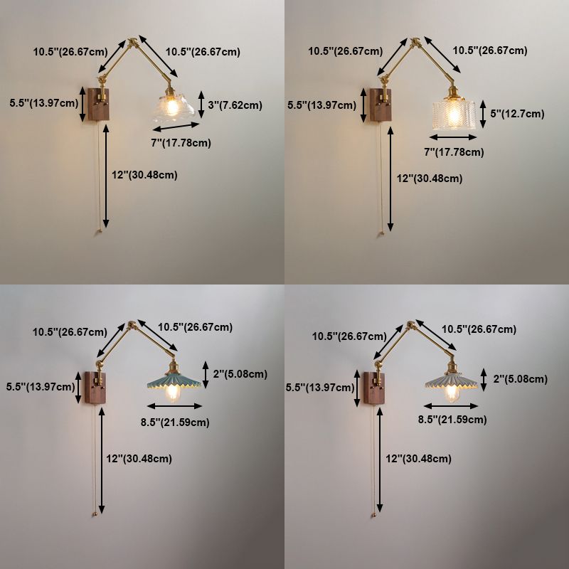 Muto Wall Lamp Modern, Folding Adjustable Metal, Study Room