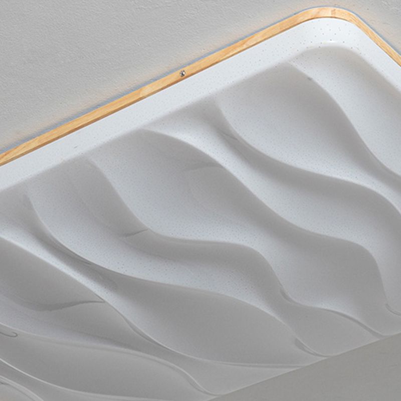 Muto geometrisk LED-taklampa med utanpåliggande montering, vit