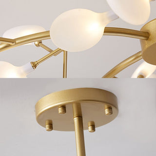 Olivia Design Trä Metall Akryl LED Ljuskronor Vardagsrum Sovrum
