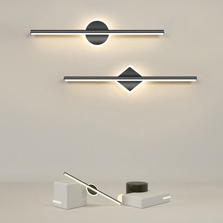 Leigh Design Linjär LED Vägglampa Svart/Guld Metall+Silikagel Runda/Fyrkant Vardagsrum/Sovrum