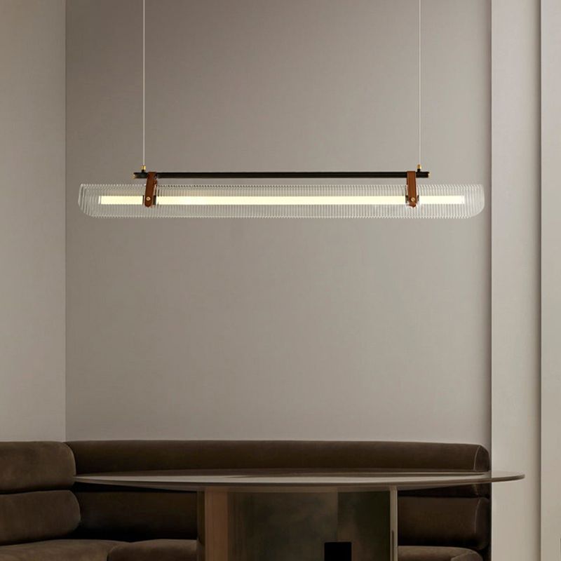 Arisha Pendant Light Linear Modern, /Metal, Black/Gold, Study