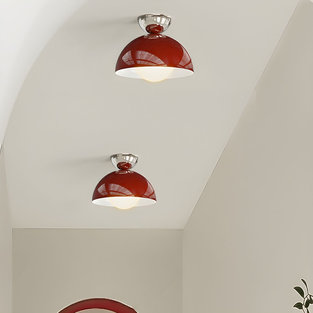Valentina enkel modern LED-taklampa för takmontage Metall Balkong