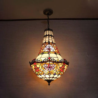 Eryn Vintage Konstdekor Metall/Glas Pendellampor, Färgglad