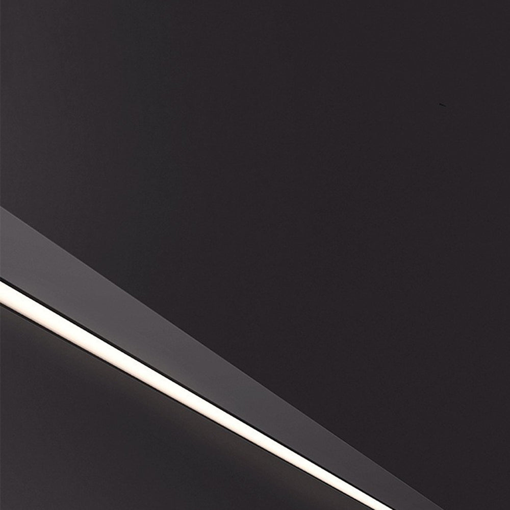 Evoa Modern Slim Linear Black LED Wall Lamp