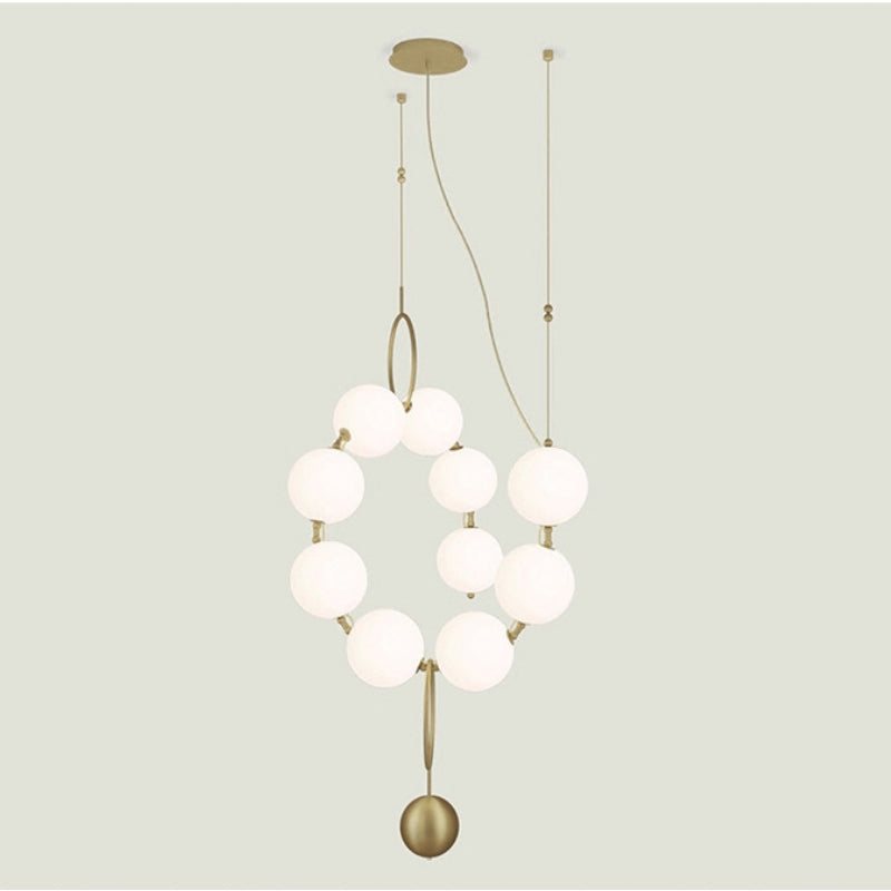 Valentina-postmoderni loft-tyylinen palloriippuvalaisin, luova kaulakorumalli