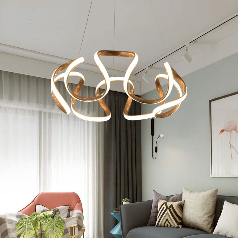 Evren Modern Irregular Flower Pendant Light, 3 Colors