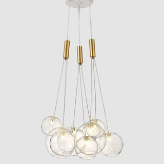 Valentina Modern LED Guld Metall Glas Pendellampa Vardagsrum Matsal