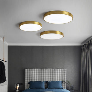Quinn Design LED Guld Rund Taklampor Metall/Akryl Vardagsrum