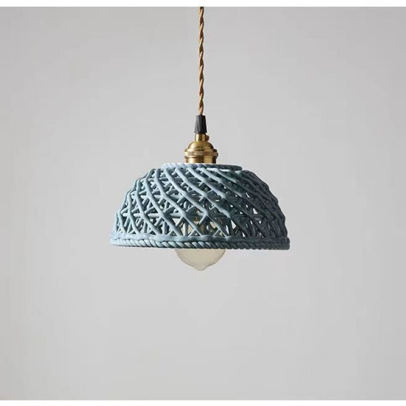 Valentina Modern LED Pendant Light Metal Blue White Bedroom/Kitchen