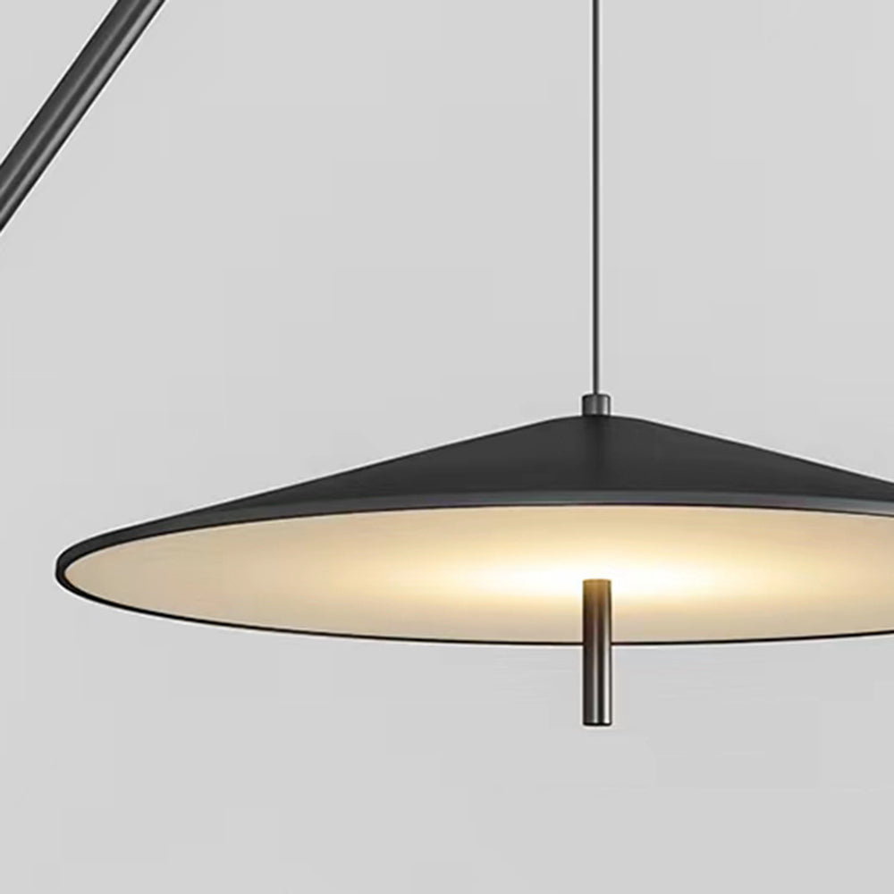 Salgado frisbee-golvlampa med fiskespödesign, vardagsrum