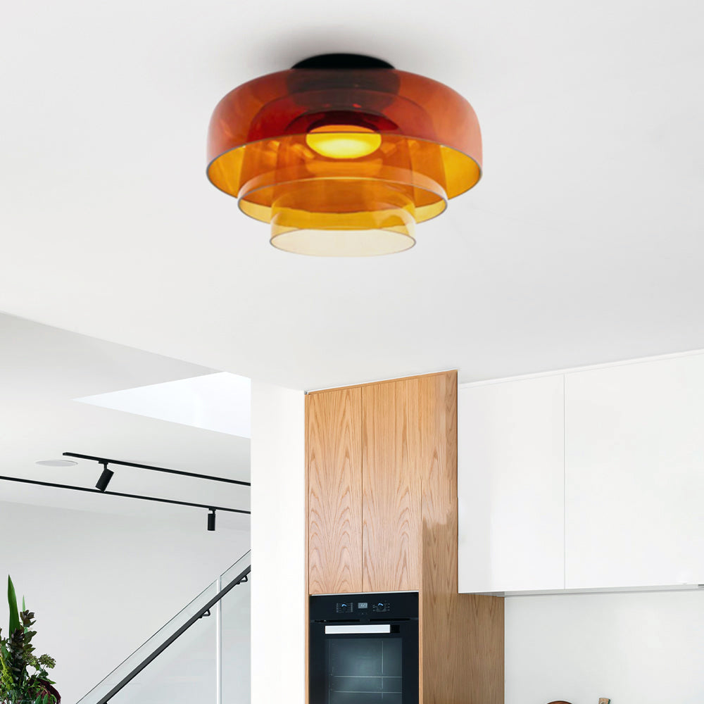 Aria moderne enkel kreativ glasloftslampe