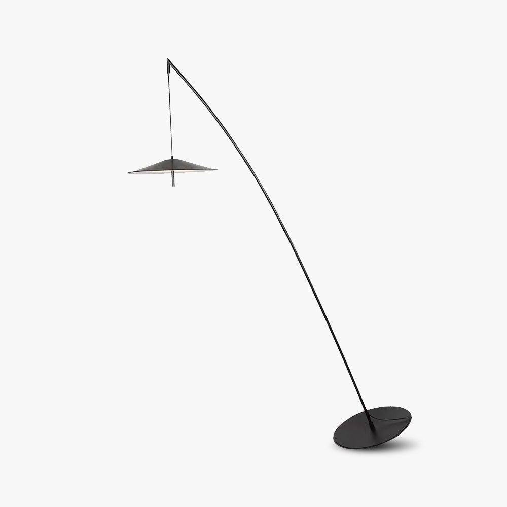 Salgado frisbee-golvlampa med fiskespödesign, vardagsrum