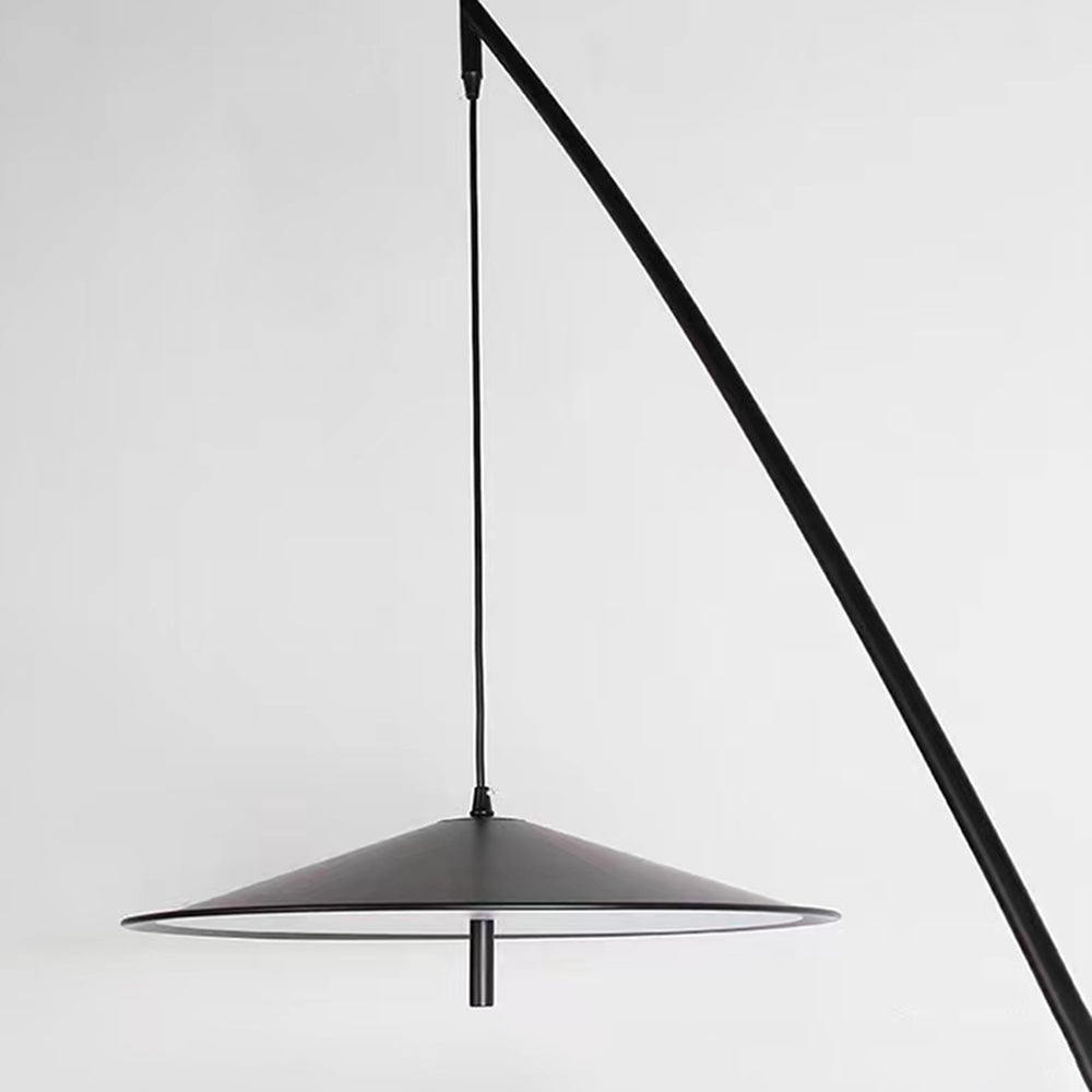 Salgado frisbee-golvlampa med fiskespödesign, vardagsrum