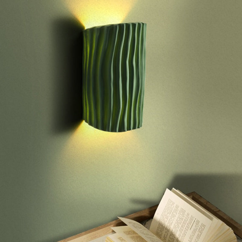 Valentina retro LED-indendørs væglampe, hvid/grå/orange/grøn, soveværelse