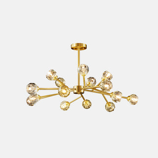 Valentina Modern Blåsning Pendellampa Mässing/Kristall Sovrum