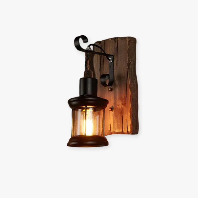 Austin vintage vägglampa i klassisk industriell lanternform, metall