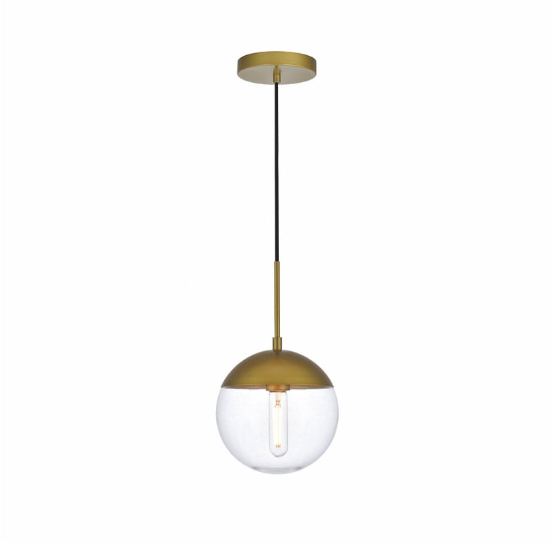 Hallie moderne pendellampe i metal og glas til stuen, spisestuen eller soveværelset