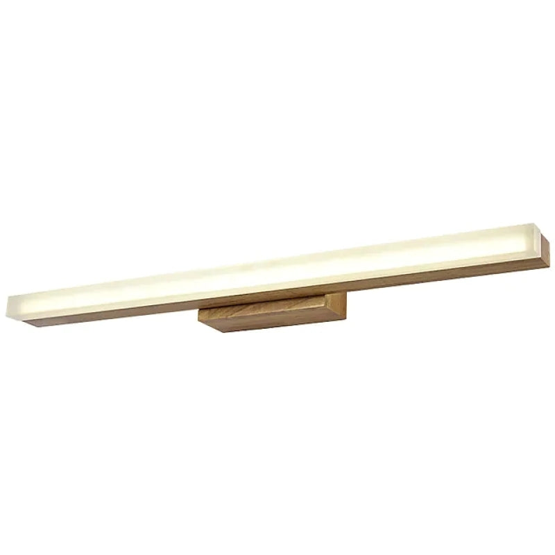 Arisha modern minimalistisk linjär vägglampa i trä, trä/valnöt