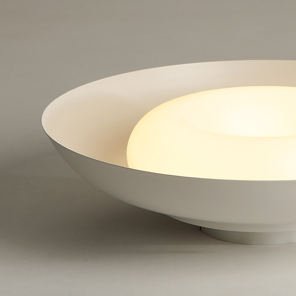 Arisha Nordic Bowl Flush Mount Ceiling Light, White