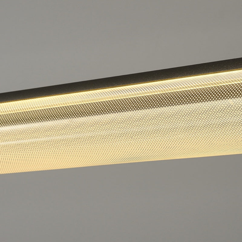 Arisha modern LED-pendellampa i klart glas och metall för te-/matsal/vardagsrum