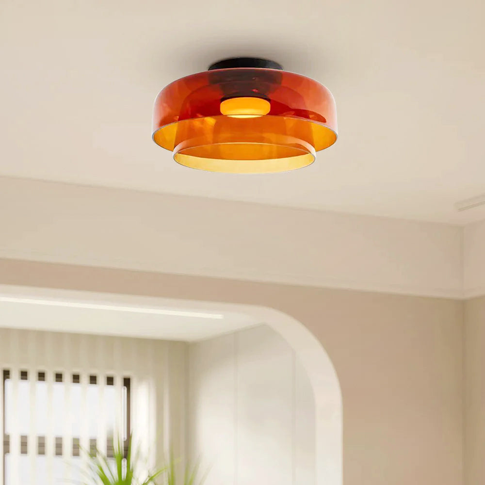 Aria moderne enkel kreativ glasloftslampe