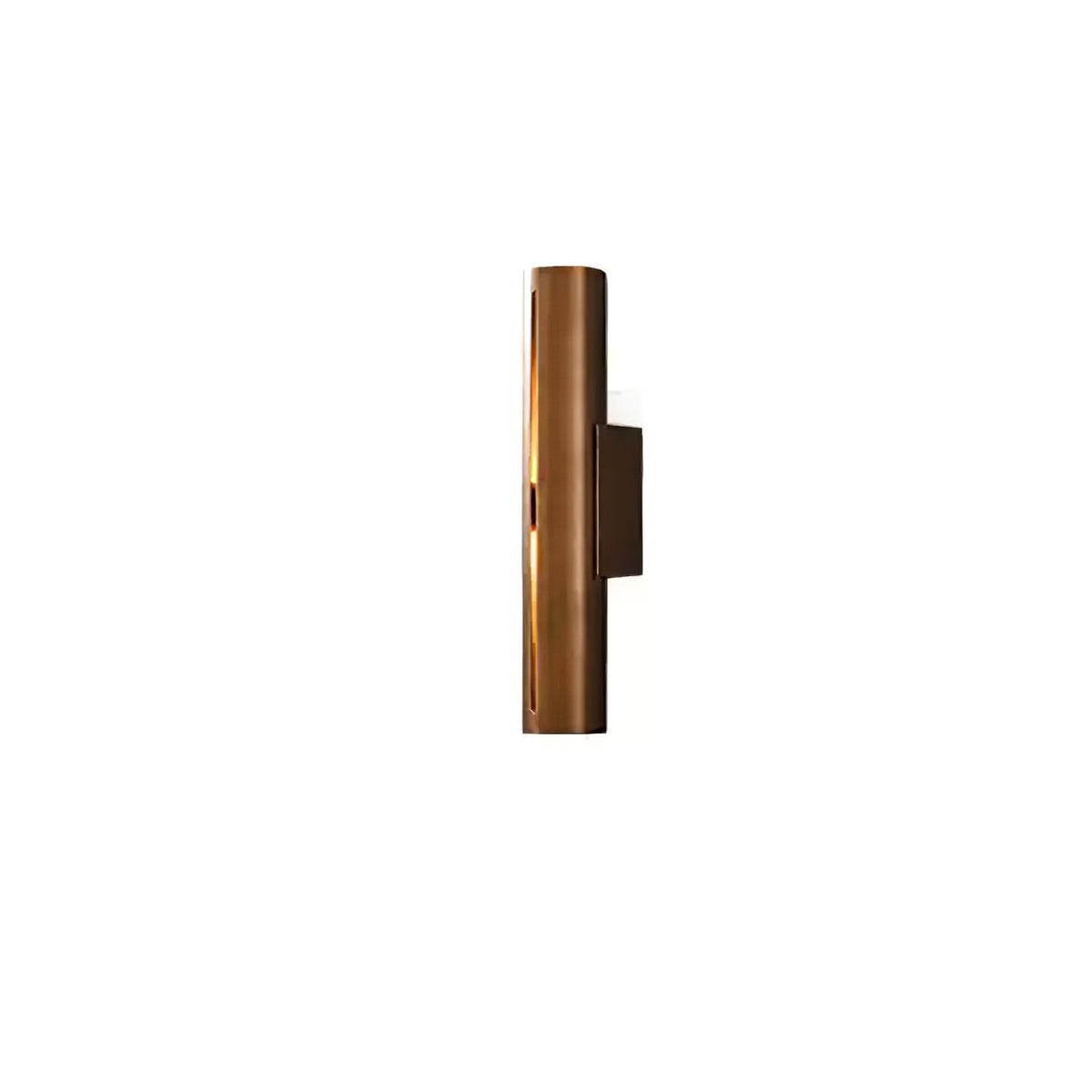 Avsilara moderne minimalistisk cylindrisk væglampe i messing