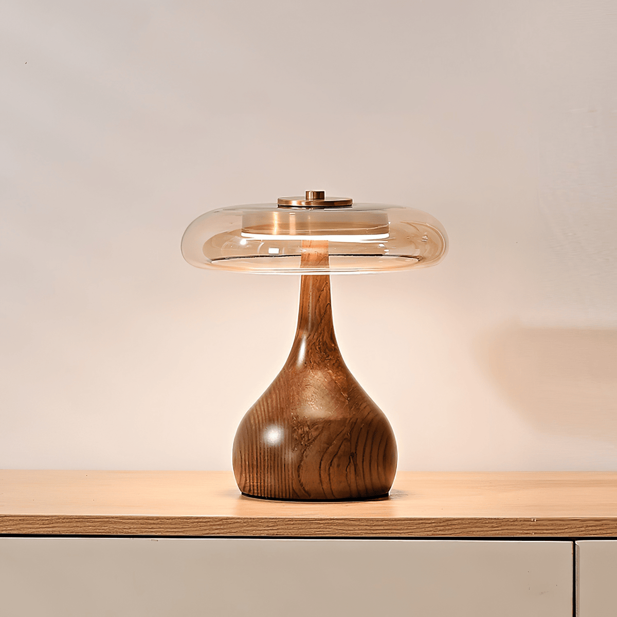 Bux modern bordslampa i trä