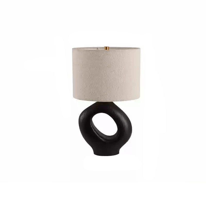 Lumestic skulpturel bordlampe i resin og stof