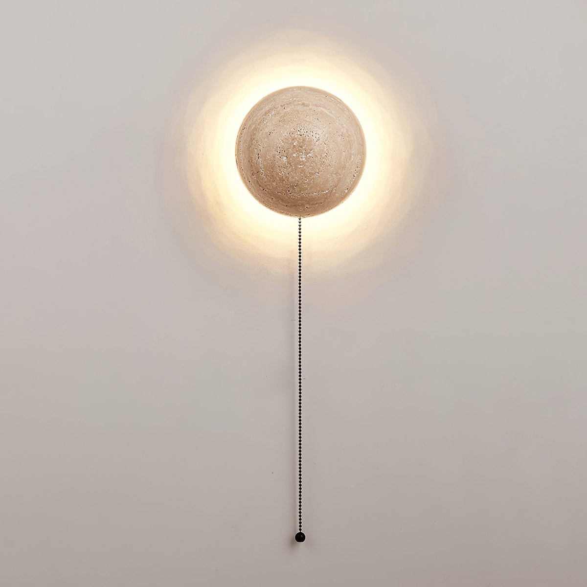 Vexael minimalistisk vägglampa i travertin